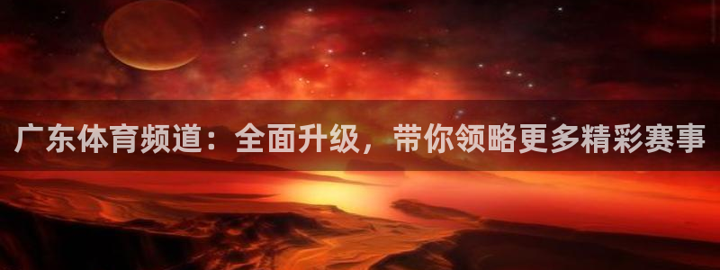 广东体育频道：全面升级，带你领略更多精彩赛事