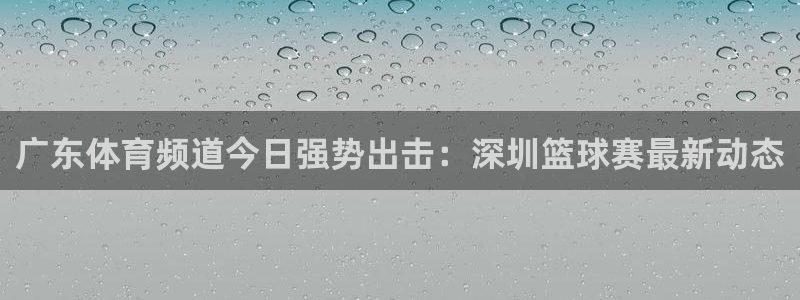 广东体育频道今日强势出击：深圳篮球赛最新动态